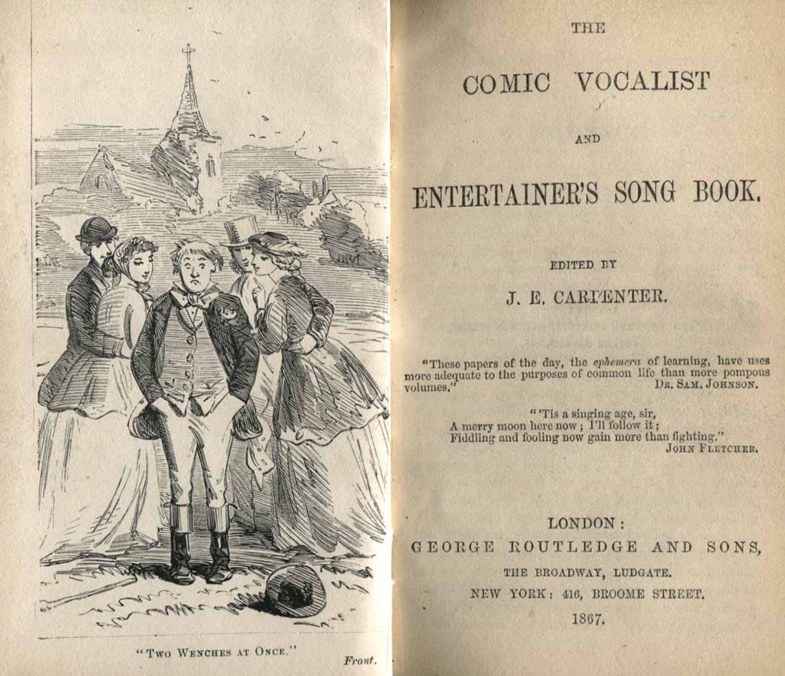 The comic vocalist and entertainer